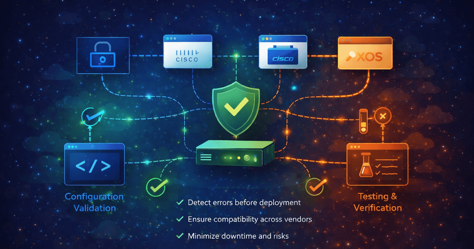 Configuration Validation and Testing – Safe Network Changes in a Multi-Vendor Environment